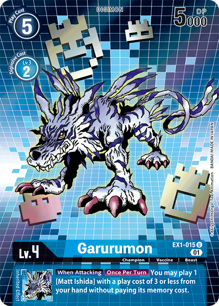 Garurumon [EX1-015] (Alternate Art) [Classic Collection] For Discount