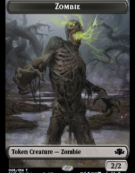 Zombie    Construct Double-Sided Token [Dominaria Remastered Tokens] Cheap