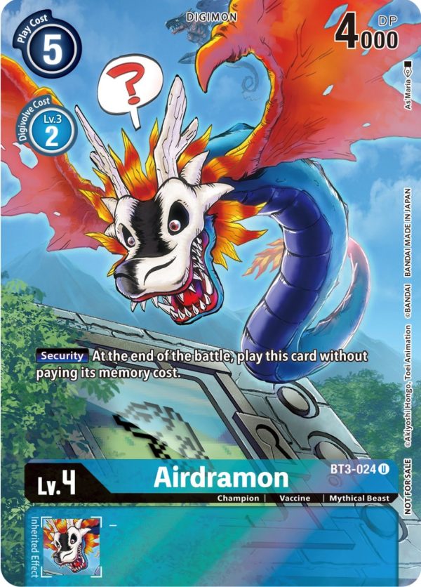 Airdramon [BT3-024] (25th Special Memorial Pack) [Release Special Booster Promos] Online now