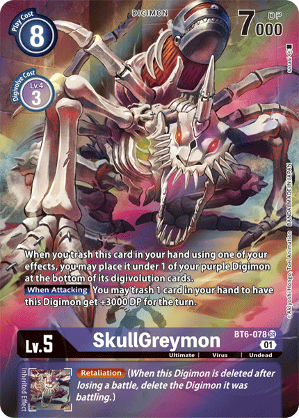 SkullGreymon [BT6-078] (Alternate Art) [Double Diamond] For Discount