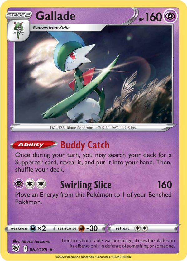 Gallade (062 189) [Sword & Shield: Astral Radiance] Hot on Sale