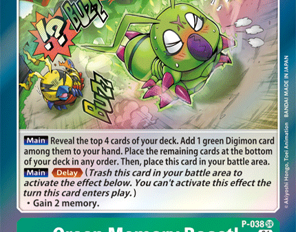 Green Memory Boost! [P-038] [Promotional Cards] For Cheap