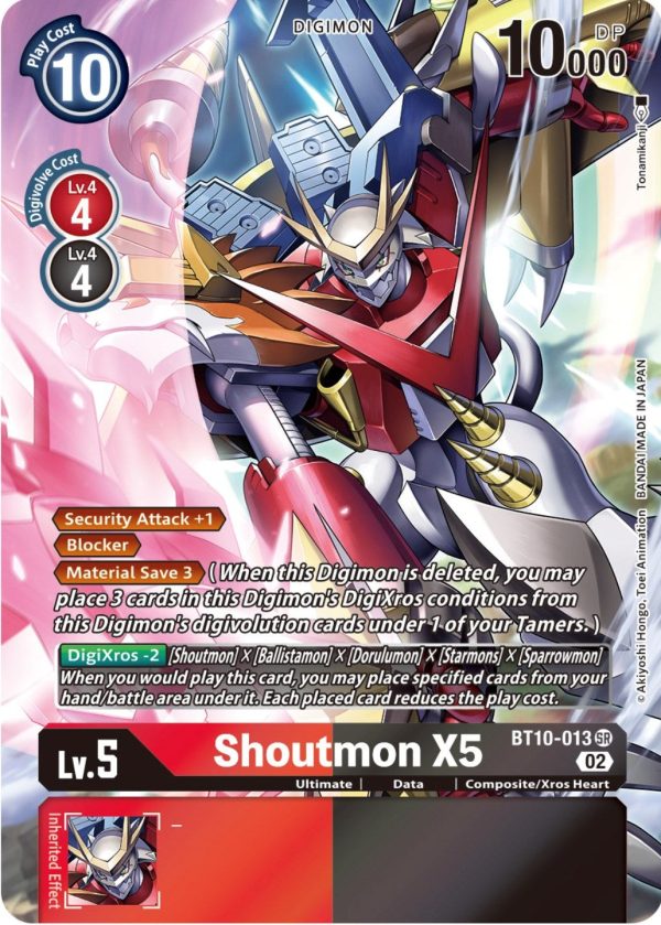 Shoutmon X5 [BT10-013] (Alternate Art) [Xros Encounter] Sale