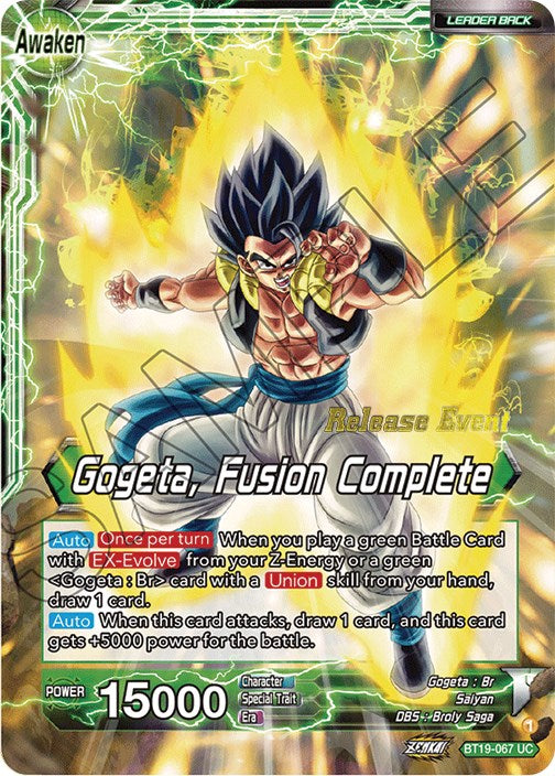 Veku    Gogeta, Fusion Complete (Fighter s Ambition Holiday Pack) (BT19-067) [Tournament Promotion Cards] Supply