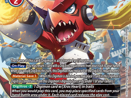 Shoutmon (King Version) [BT10-111] (Alternate Art) [Xros Encounter] Sale