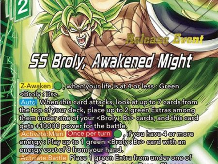 SS Broly, Awakened Might (Fighter s Ambition Holiday Pack) (BT19-070) [Tournament Promotion Cards] on Sale