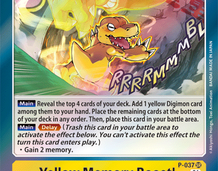 Yellow Memory Boost! [P-037] [Promotional Cards] Discount