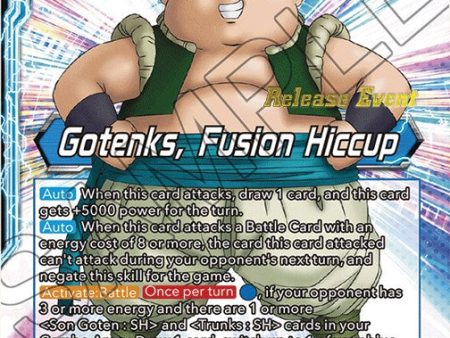 Son Goten & Trunks    Gotenks, Fusion Hiccup (Fighter s Ambition Holiday Pack) (BT19-035) [Tournament Promotion Cards] For Discount