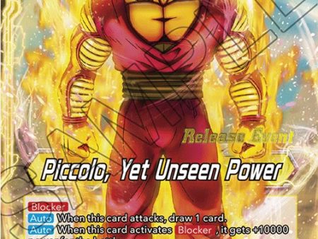 Piccolo    Piccolo, Yet Unseen Power (Fighter s Ambition Holiday Pack) (BT19-101) [Tournament Promotion Cards] For Discount