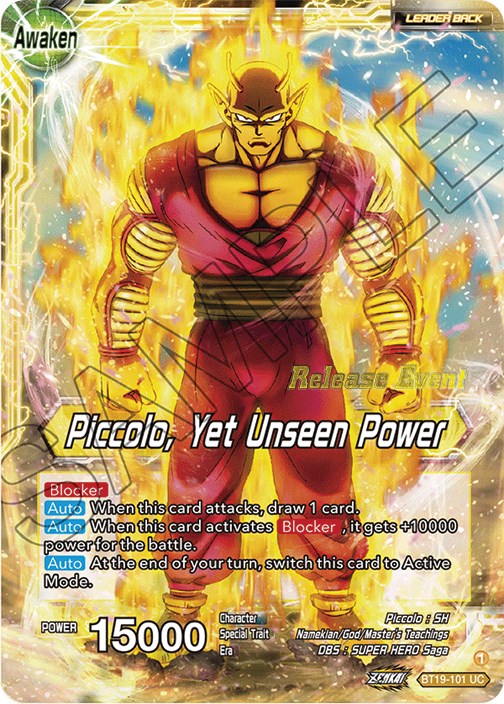 Piccolo    Piccolo, Yet Unseen Power (Fighter s Ambition Holiday Pack) (BT19-101) [Tournament Promotion Cards] For Discount