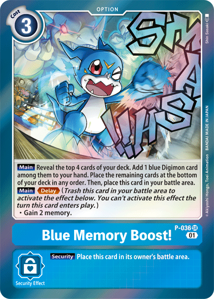 Blue Memory Boost! [P-036] [Promotional Cards] For Cheap