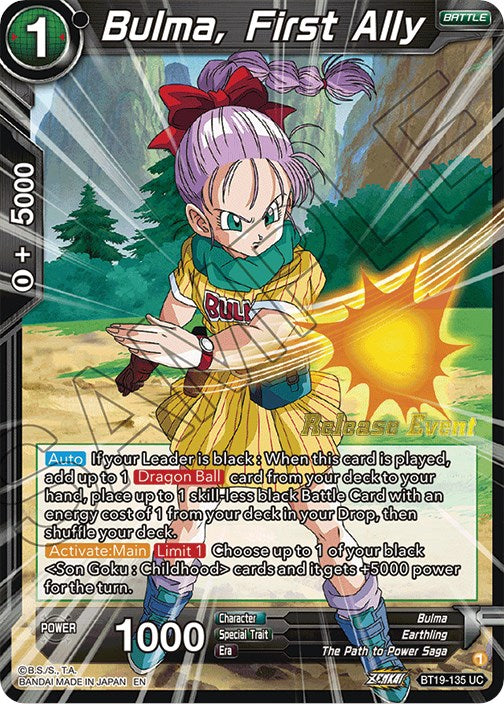 Bulma, First Ally (Fighter s Ambition Holiday Pack) (BT19-135) [Tournament Promotion Cards] For Cheap