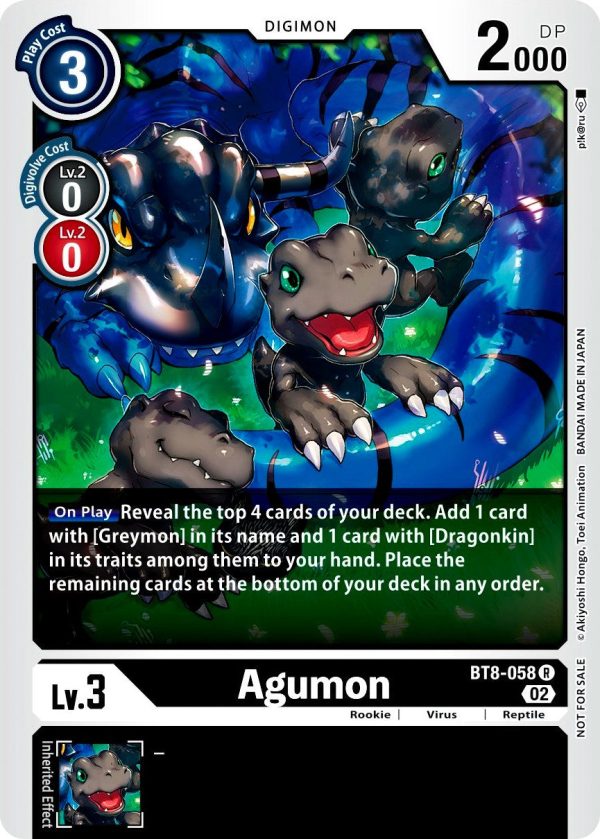 Agumon [BT8-058] (Xros Encounter Pre-Release) [New Awakening Promos] For Sale