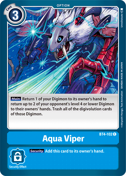 Aqua Viper [BT4-102] [Great Legend] Cheap