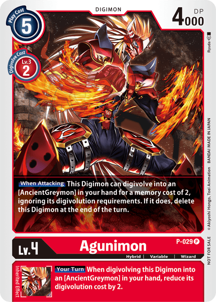 Agunimon [P-029] [Promotional Cards] Online Sale