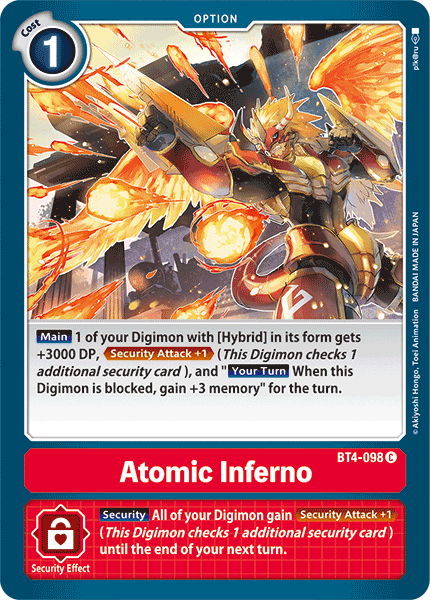 Atomic Inferno [BT4-098] [Great Legend] Online