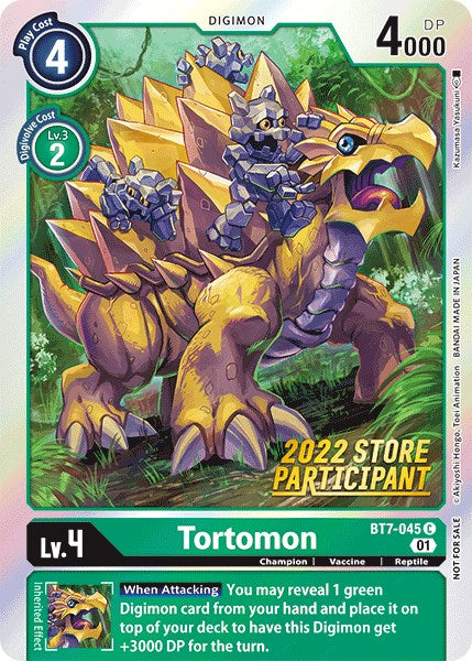 Tortomon [BT7-045] (2022 Store Participant) [Next Adventure Promos] on Sale