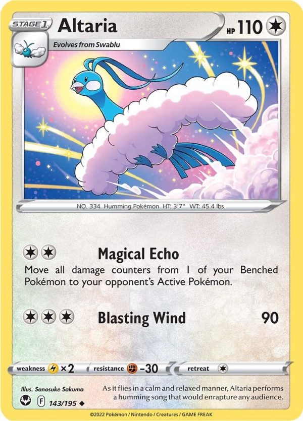 Altaria (143 195) [Sword & Shield: Silver Tempest] Hot on Sale