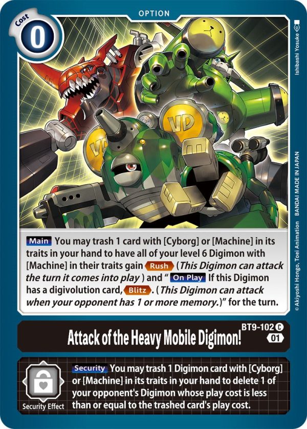 Attack of the Heavy Mobile Digimon! [BT9-102] [X Record] Supply