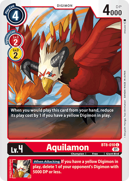 Aquilamon [BT8-010] [New Awakening] Hot on Sale