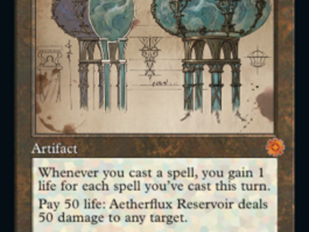 Aetherflux Reservoir (Retro Schematic) [The Brothers  War Retro Artifacts] Discount