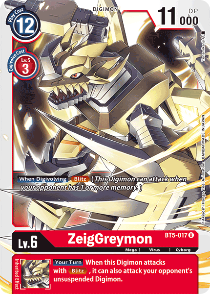 ZeigGreymon [BT5-017] [Battle of Omni] For Cheap