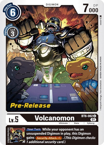 Volcanomon [BT6-062] [Double Diamond Pre-Release Cards] on Sale