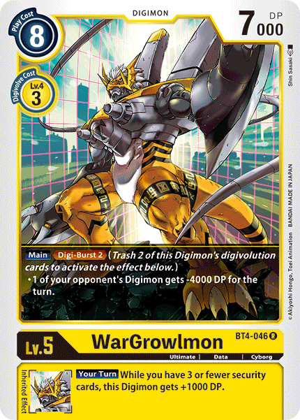 WarGrowlmon [BT4-046] [Great Legend] For Discount