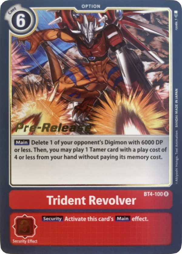 Trident Revolver [BT4-100] [Great Legend Pre-Release Promos] Sale