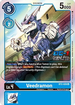 Veedramon [BT2-026] (DC-1 Grand Prix) [Release Special Booster Promos] Online Sale