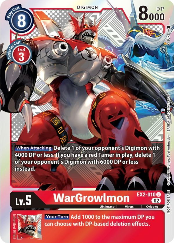 WarGrowlmon [EX2-010] (Xros Encounter Pre-Release) [Digital Hazard Promos] on Sale