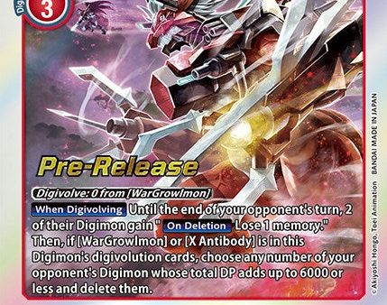 WarGrowlmon (X Antibody) [BT9-014] [X Record Pre-Release Promos] Supply