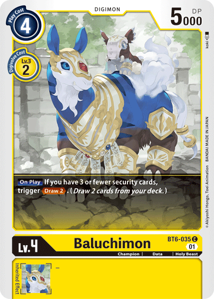 Baluchimon [BT6-035] [Double Diamond] Hot on Sale