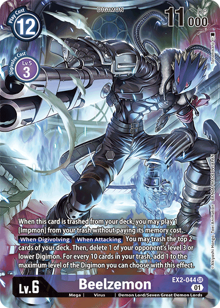 Beelzemon [EX2-044] (Alternate Art) [Digital Hazard] Sale