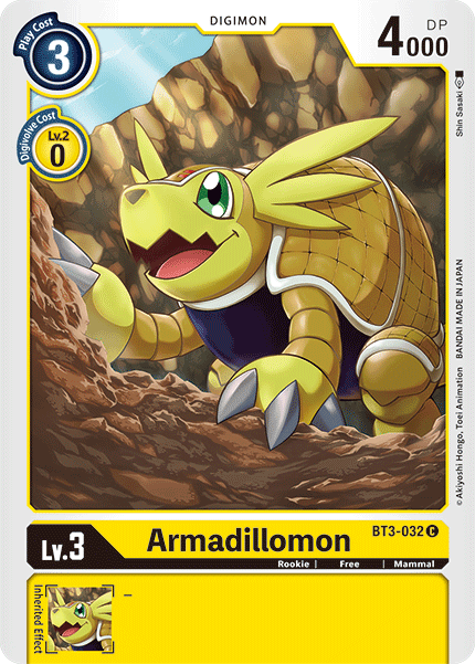 Armadillomon [BT3-032] [Release Special Booster Ver.1.5] on Sale