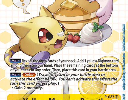 Yellow Memory Boost! [P-037] (Box Promotion Pack - Next Adventure) [Promotional Cards] Sale