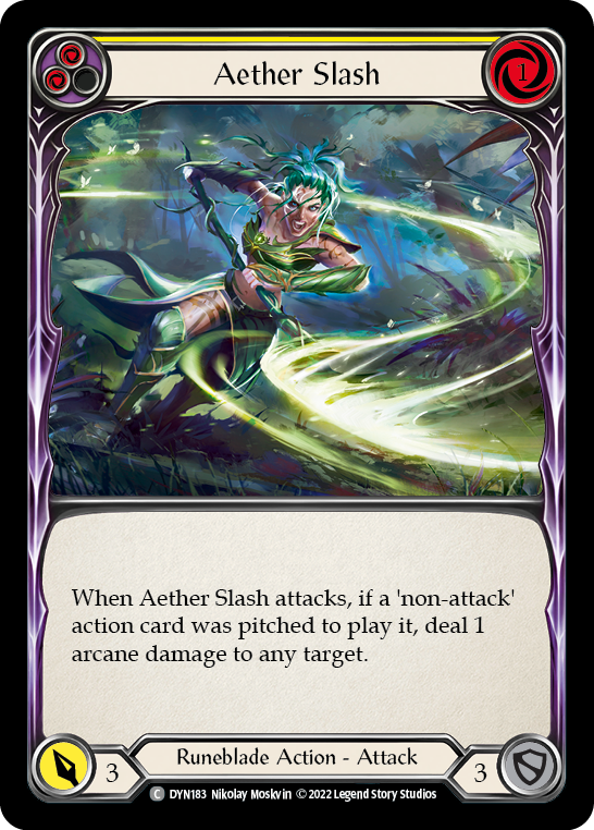 Aether Slash (Yellow) [DYN183] (Dynasty) on Sale