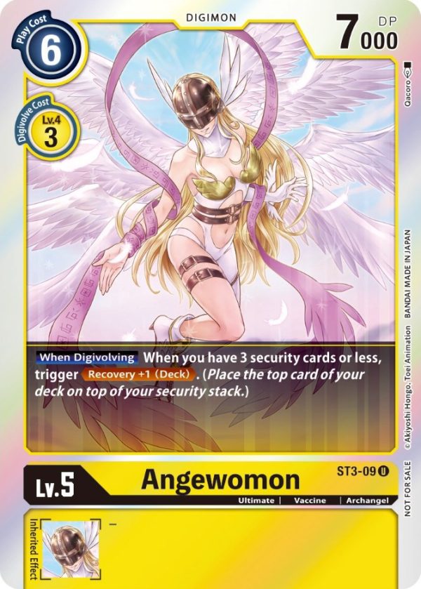 Angewomon [ST3-09] (Official Tournament Pack Vol. 6) [Starter Deck: Heaven s Yellow Promos] Hot on Sale