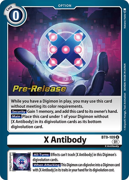 X Antibody [BT9-109] [X Record Pre-Release Promos] Hot on Sale