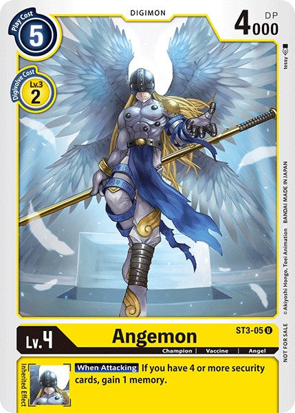 Angemon [ST3-05] (Official Tournament Pack Vol.3) [Starter Deck: Heaven s Yellow Promos] Online now