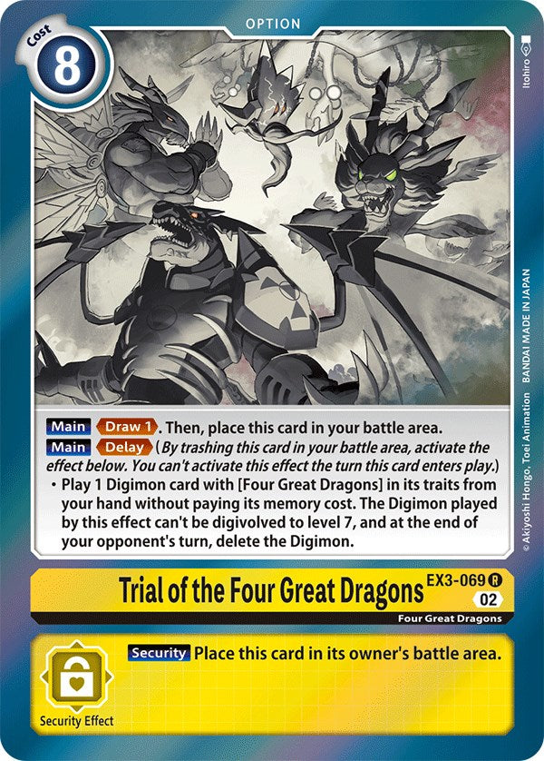 Trial of the Four Great Dragons [EX3-069] [Draconic Roar] Discount