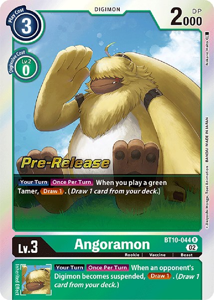 Angoramon [BT10-044] [Xros Encounter Pre-Release Cards] Online now