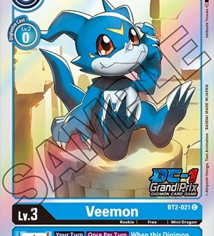 Veemon [BT2-021] (DC-1 Grand Prix) [Release Special Booster Promos] Online