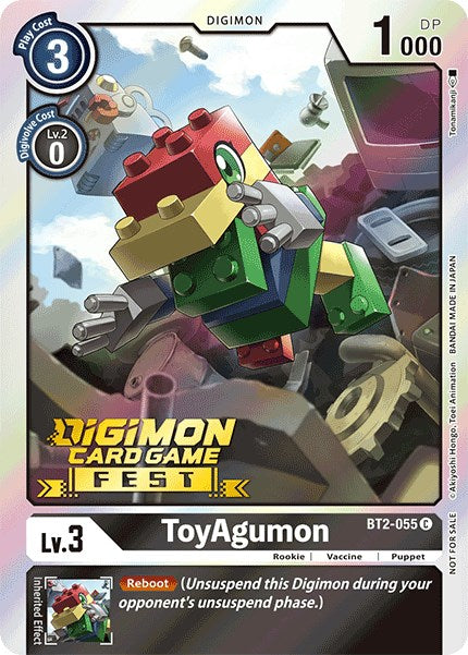 ToyAgumon [BT2-055] (Digimon Card Game Fest 2022) [Release Special Booster Promos] Online Sale