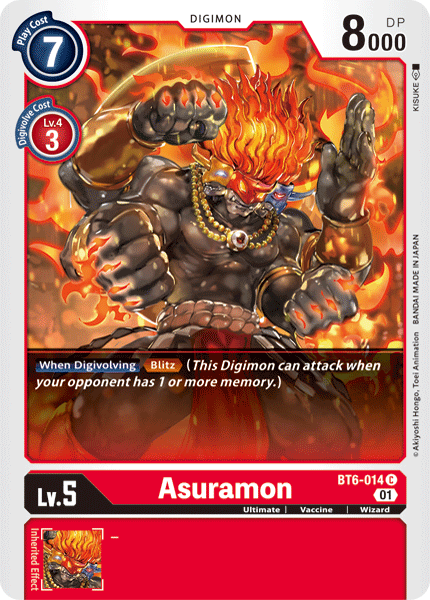 Asuramon [BT6-014] [Double Diamond] Online Sale