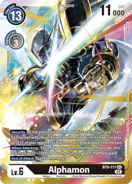 Alphamon [BT6-111] [Double Diamond] Cheap