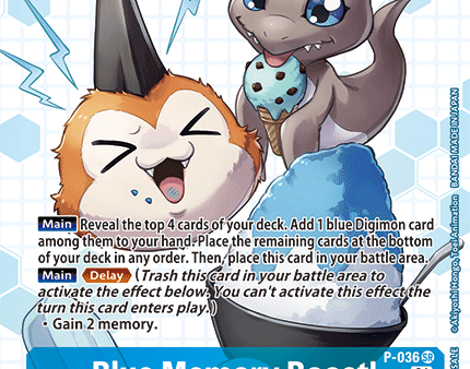 Blue Memory Boost! [P-036] (Box Promotion Pack - Next Adventure) [Promotional Cards] Online