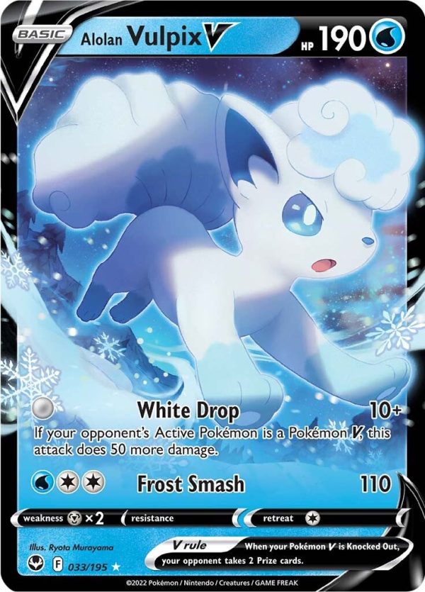 Alolan Vulpix V (033 195) [Sword & Shield: Silver Tempest] Online Hot Sale