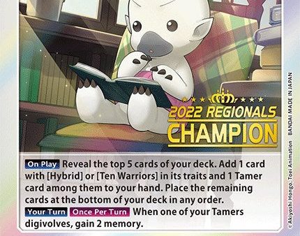 Bokomon [BT7-081] (2022 Championship Online Regional) (Online Champion) [Next Adventure Promos] Online now