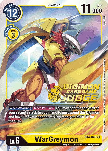 WarGreymon [BT4-048] (Judge Pack 1) [Great Legend Promos] Discount